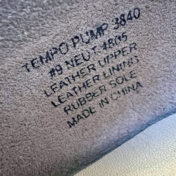 ABEO Tempo Navy Blue Suede Block Heel Classic Pumps Minimalist Women’s 9 - Picture 13 of 15